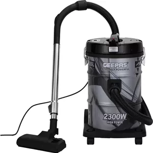 جاروبرقی سطلی 2300 وات 21 لیتری Geepas GVC2598 - ABS/مس/آهن قابل حمل | نشانگر پر بودن مخزن گرد و غبار با موقعیت پارک | عملکرد دمنده هوا با قدرت مکش قابل تنظیم