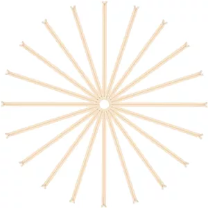 زیپ مخفی کوارکزمن مدل Nylon Spiral بسته ۲۰ عددی