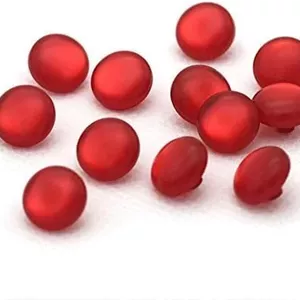 دکمه های صدفی قرمز رزینی پیراهن PurYupearl، بسته 50 عددی، دکمه دست دوز، برای بست های خیاطی و صنایع دستی