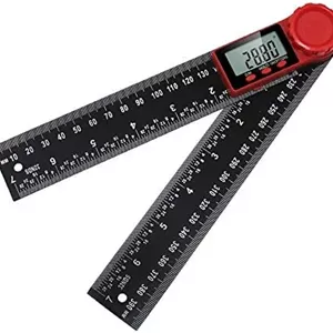 Mesee LCD Digital Angle Finder Ruler, 200mm/7 Inch Angle Finder Gauge Protractor Meter Inclinometer Goniometer Electronic Angle Measuring Tool for Woodworking Construction Household Repair