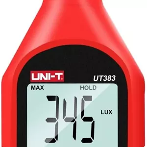 نورسنج دیجیتال UNI-T UT383، لوکس متر، لومن، محدوده 0 تا 199,900 لوکس (0 تا 18,500 FC)، فوت کندل، مناسب برای فیلم برداری، گیاهان، نورسنجی، اندازه گیری شدت روشنایی