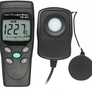 نور‌سنج دیجیتال مدل 200000 Lux با نمایشگر LCD