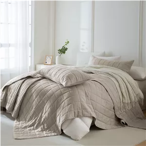 لحاف روتختی کینگ سایز Masaca مدل Waffle Weave ابعاد 120×128 اینچ 