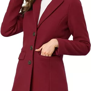 کت تک زنانه Allegra K مدل یقه آرشال