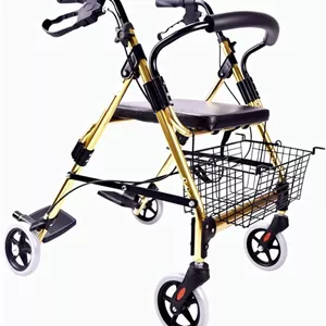 واکر چهار چرخ مدل Rollator با صندلی تاشو