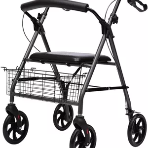 واکر تاشو مدل Rollator با ترمز دستی و صندلی
