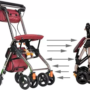 واکر تاشو Drive مدل Rollator چهار چرخ