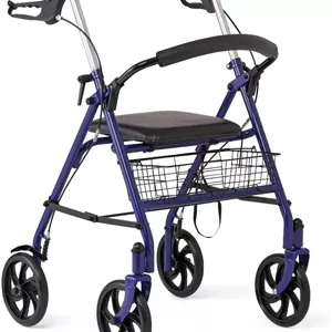 واکر چرخ‌دار Medline مدل Steel ظرفیت 300 پوند