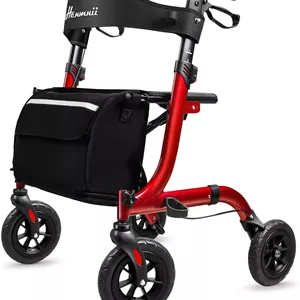 واکر تاشو Henmnii مدل Rollator چرخ 8 اینچ