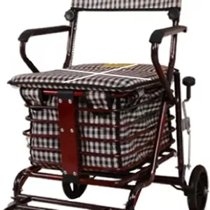 واکر چهار چرخ سالمندان مدل Shopping Cart ترمزدار