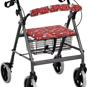 کاور صندلی و پشتی واکر Rnyleeg مدل Christmas طرح بابانوئل