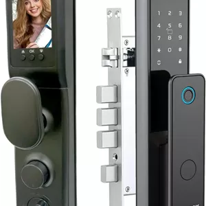 قفل هوشمند دیجیتال UIELOCK مدل Smart Door Lock رنگ خاکستری