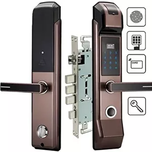 قفل دیجیتال درب مدل M1 با قابلیت اثر انگشت و کارت