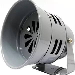آژیر موتور تایوانی خوش یمن - آژیر خطر آتش سوزی/بوق آژیر صنعتی/صدای هشدار 220 ولت AC رنگ خاکستری Sa140