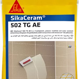 سیکا - ملات بندکشی سیمانی برای درزهای تا 4 میلی متر - SikaCeram-502 TG AE خاکستری - کاربردهای داخلی و خارجی - 5 کیلوگرم