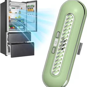 بوگیر یخچال Azonee، بوگیر یخچال 3 حالته با نور UV، از بین برنده بوی قابل حمل کمد، 14.7x5 سانتی متر، بوگیر قابل شارژ USB برای کمد لباس، ماشین، یخچال، کمد، کابینت