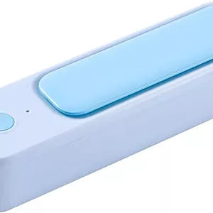 بوگیر یخچال NALACAL، مینی بوگیر USB یخچال، از بین برنده بوی یخچال قابل شارژ، ژنراتور قابل حمل، تصفیه کننده فریزر قابل استفاده مجدد با ظرفیت بالا (آبی)