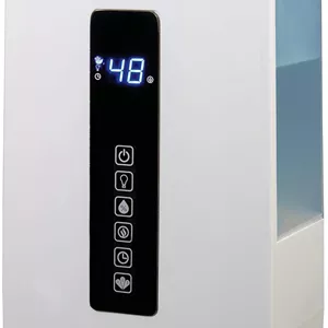 دستگاه بخور گرم و سرد التراسونیک لasko LA10008 UH300 با رطوبت سنج و تایمر، بی صدا و آرامش بخش با مه دوگانه برای اتاق نوزاد، اتاق خواب، کودکان، اتاق بزرگ و خانه، مخزن 4.9 لیتری، بدون فیلتر، سفید