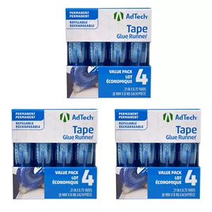چسب نواری دائمی Adtech 05603، مجموعا 35 یارد - بسته 3 عددی (4 عدد در هر بسته)