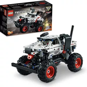 لگو 42150 تکنیک Monster Jam Monster Mutt Dalmatian، اسباب بازی کامیون برای پسران و دختران 7 سال به بالا، اسباب بازی های مسابقه ای عقب کشیدنی 2 در 1، ایده هدیه تولد