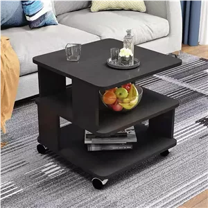میز پاتختی چوبی مدرن رافین با قفسه و کمد کوچک - قفسه کابینت کنار تختی ساده برای اتاق خواب، اتاق نشیمن یا کنار مبل - پایه نگهداری اقتصادی جمع و جور برای فضاهای کوچک