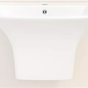 روشویی دیواری مربع، سفید (کلاسیک)