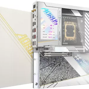 مادربرد گیگابایت Z790 AORUS XTREME X ICE - پشتیبانی از پردازنده های نسل 14 اینتل، LGA 1700، VRM با 24 1 2 فاز، تا 8266 مگاهرتز DDR5 (OC)، 1xPCIe 5.04xPCIe 4.0 M.2، Wi-Fi 7، LAN 10GbE، USB 3.2 Gen 2x2