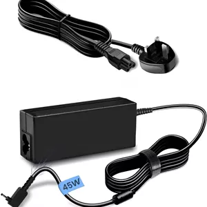 آداپتور شارژر لپ تاپ 45 وات/19 ولت/2.37 آمپر STS برای Acer Chromebook 11/13/14/5 و R11/R13/R14/CB3/CB5 و Aspire 3 و A315/A315/A314 به همراه سیم برق (3.0mm x 1.1mm)