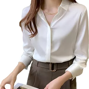 بلوز ساتن زنانه، بلوز ابریشمی آستین بلند، مناسب کار، اداره و استفاده روزمره