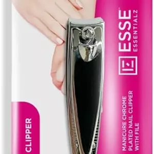 Essentialz Chrome Plated Nail Clipper with File | 5.3cm