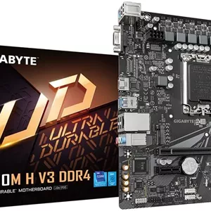 مادربرد گیگابایت H610M H V3 DDR4 - پشتیبانی از پردازنده های نسل 14 اینتل Core، VRM دیجیتال هیبریدی 4 1 1 فاز، DDR4 تا 3200 مگاهرتز، 1xPCIe 3.0 M.2، GbE LAN، USB 3.2 Gen 1