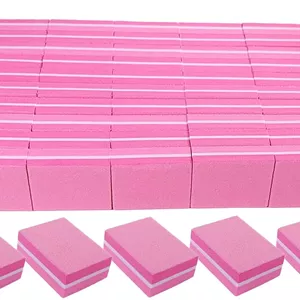 بافر ناخن گریت 180/240 (بسته 50 عددی)، مینی بافر سوهان ناخن برای ناخن های اکریلیک و ناخن های طبیعی، بافر ناخن حرفه ای عمده برای مانیکور ناخن، ست بلوک های سوهان صورتی 