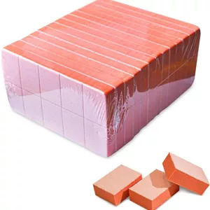 بافر مینی نارنجی ناخن کارلاش، سوهان دو طرفه با درجه زبری 80/100، تعداد 130 عدد 