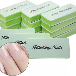 بافر ناخن BlinkingNails با دو طرفه، بلوک پولیش ناخن حرفه ای 1000/4000 گریت، ابزار مانیکور و طراحی ناخن برای ناخن های طبیعی، بسته 12 عددی 