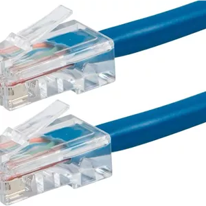 کابل شبکه اترنت Cat5e مونوپرایس Zeroboot - سیم اینترنت شبکه - RJ45، رشته ای، 350 مگاهرتز، UTP، سیم مسی خالص، 24AWG، 7.6 متر، آبی