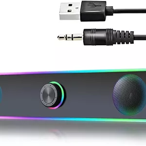اسپیکر دسکتاپ BIGTHREE مدل Soundbar با نورپردازی RGB