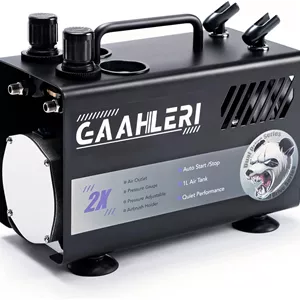 ست ایربراش Gaahleri مدل Compressor با مخزن 1 لیتری