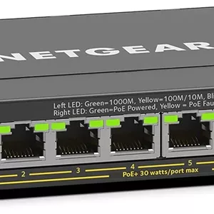 سوئیچ 8 پورت گیگابیتی اترنت هوشمند مدیریتی پلاس PoE نت گیر (GS308EP) - با 8 پورت PoE  @ 62W، قابل نصب روی میز/دیوار