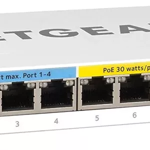 سوئیچ شبکه نت‌گیر مدل GS110TUP ظرفیت 240 وات