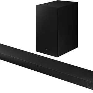 اسپیکر ساندبار سامسونگ 2022 - 3.1.2 کاناله Dolby Atmos DTS:X با ساب ووفر بی سیم و بلندگوی مرکزی داخلی به همراه کیت نصب دیواری - مدل HW-Q600B - نسخه بین المللی