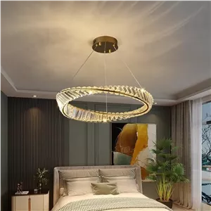 لوستر کریستالی شیک و چشم نواز به سبک ایتالیایی، مناسب برای ویلا، اتاق خواب، اتاق نشیمن و اتاق غذاخوری، سفید - تک لایه 40 سانتی متر