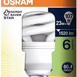 لامپ کم مصرف OSRAM / DULUX TWIST / پایه E27 / 23 وات / سفید گرم / 2700K