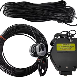آنتن نیم موج تغذیه انتهایی JYR4010-400W، آنتن سیم بلند 4 باندی 10 متری 15 متری 20 متری 40 متری بالون 1:64 بدون تنظیم