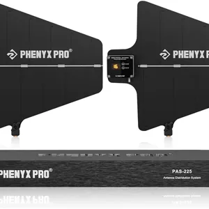 سیستم توزیع آنتن بی سیم UHF مدل Phenyx Pro PAS-225X، گیرنده های جهت دار فعال با 8 خروجی2 پورت متوالی، پوشش طولانی 150 فوتی، آنتن میکروفون