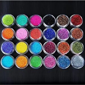 ایکسیشن پودر شیمر اکلیلی تزئین ناخن و آرایش ۲۴ رنگ