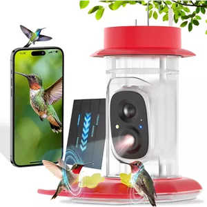 ظرف غذای پرنده مدل Solar Camera با قابلیت تشخیص هوشمند
