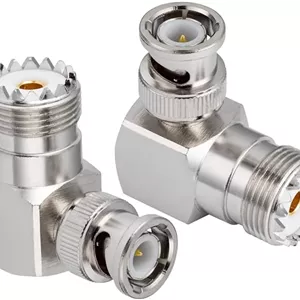 آداپتور رادیو CB وکیس، SO239 UHF مادگی به BNC نری، آداپتور آنتن زاویه راست برای آنتن CB، رادیو آماتور، رادیو دستی، رادیو دو طرفه، کابل کواکسیال SO 239 (2 عدد)