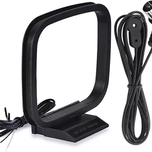آنتن دوقطبی FM و آنتن حلقه ای AM تکتو 75 اهم برای سیستم استریو رادیویی یاماها، مارانتز، اونکیو، پایونیر، رادیو داخلی، استریو بلوتوث خانگی، گیرنده صوتی و تصویری AV، گیرنده سینمای خانگی