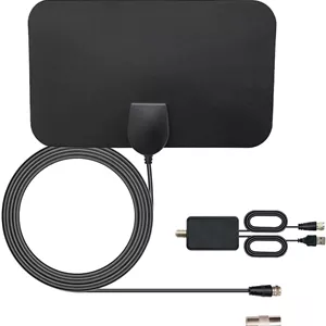 آنتن تلویزیون HD داخلی با برد بیش از 250 مایل به همراه تقویت کننده سیگنال، کانال های 4K Ultra HD و نصب آسان