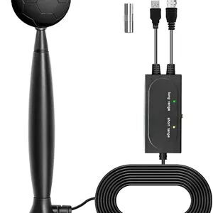 آنتن تلویزیون داخلی DollaTek Rewave - آنتن دیجیتال داخلی Freeview با سیگنال قوی، 360 درجه و برد 980  مایل، پشتیبانی از رادیو FM/UHF/DAB / 4K / 1080P